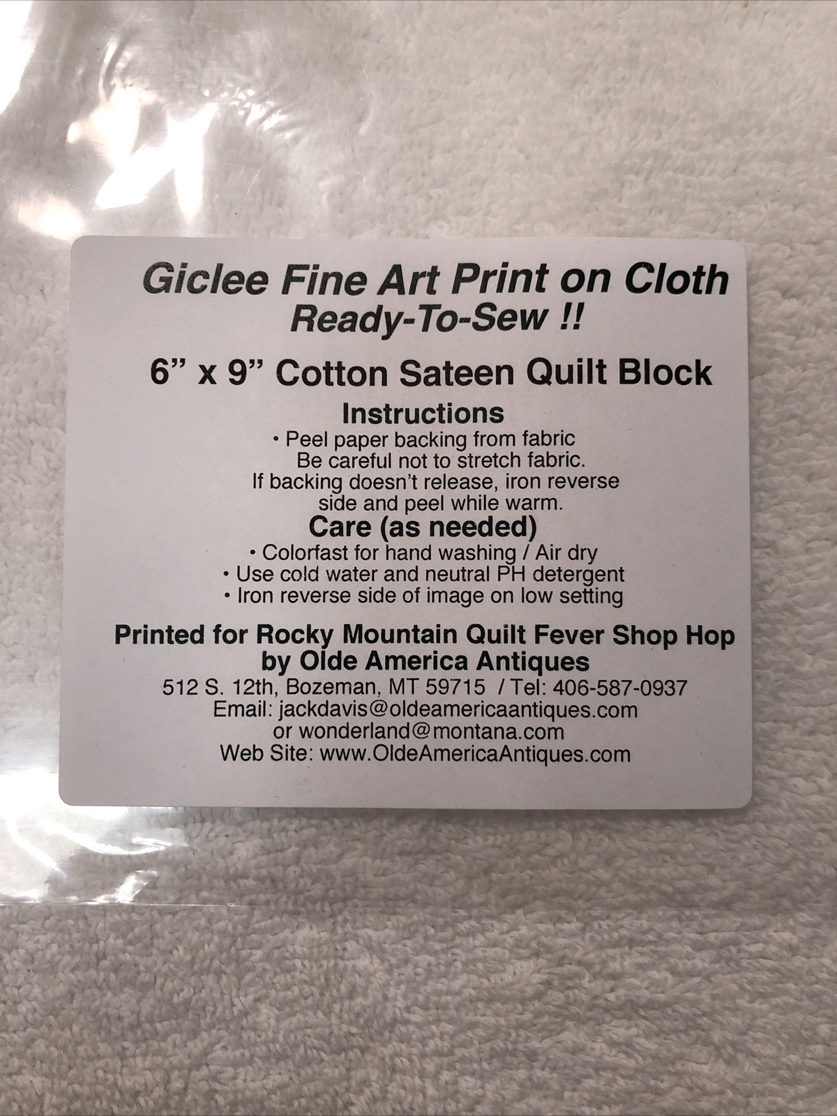 Stars Can't Shine Without Darkness Giclee Fine Art Print on Cloth Ready-To-Sew!!