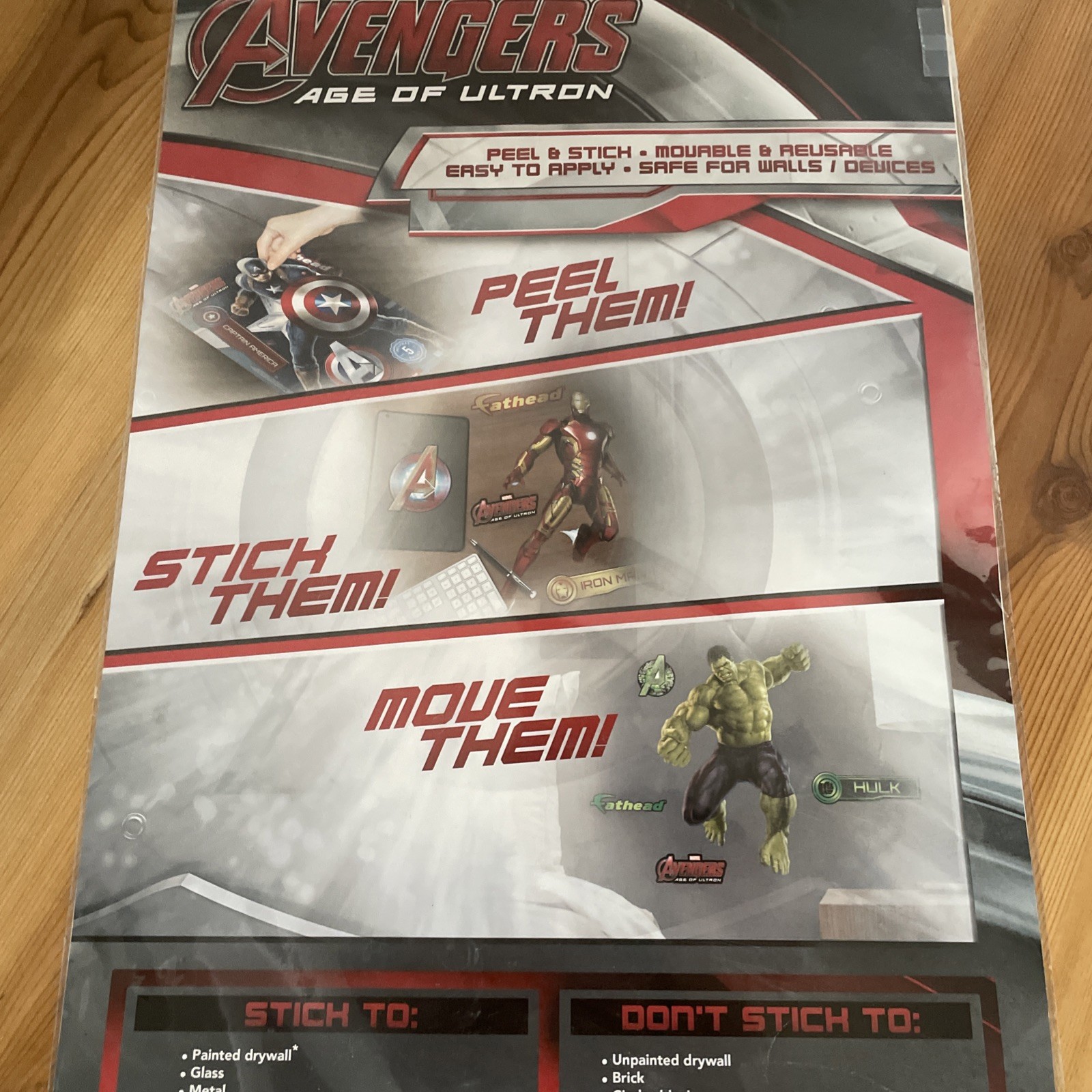 2014 Fathead Marvel Avengers Age of Ultron Captain America