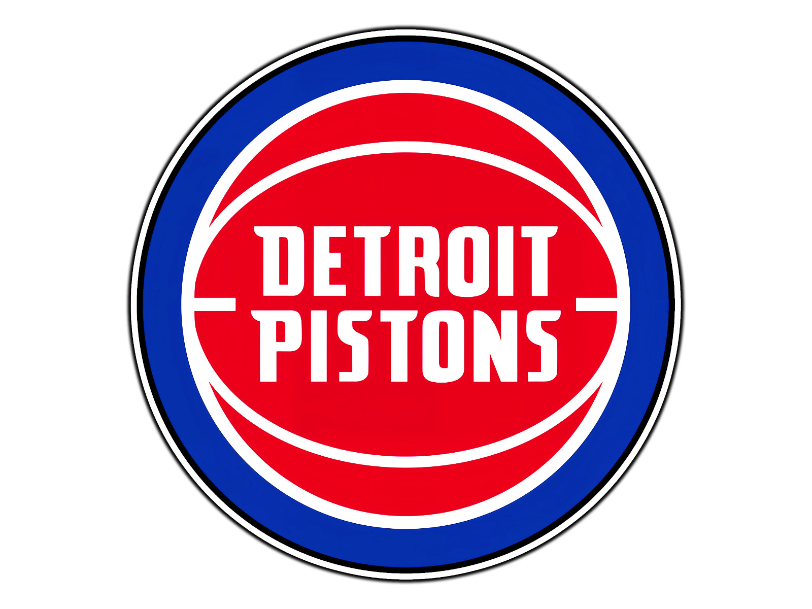 #141 Detroit Pistons Logo NBA Waterproof Vinyl Sticker Decal Die-Cut