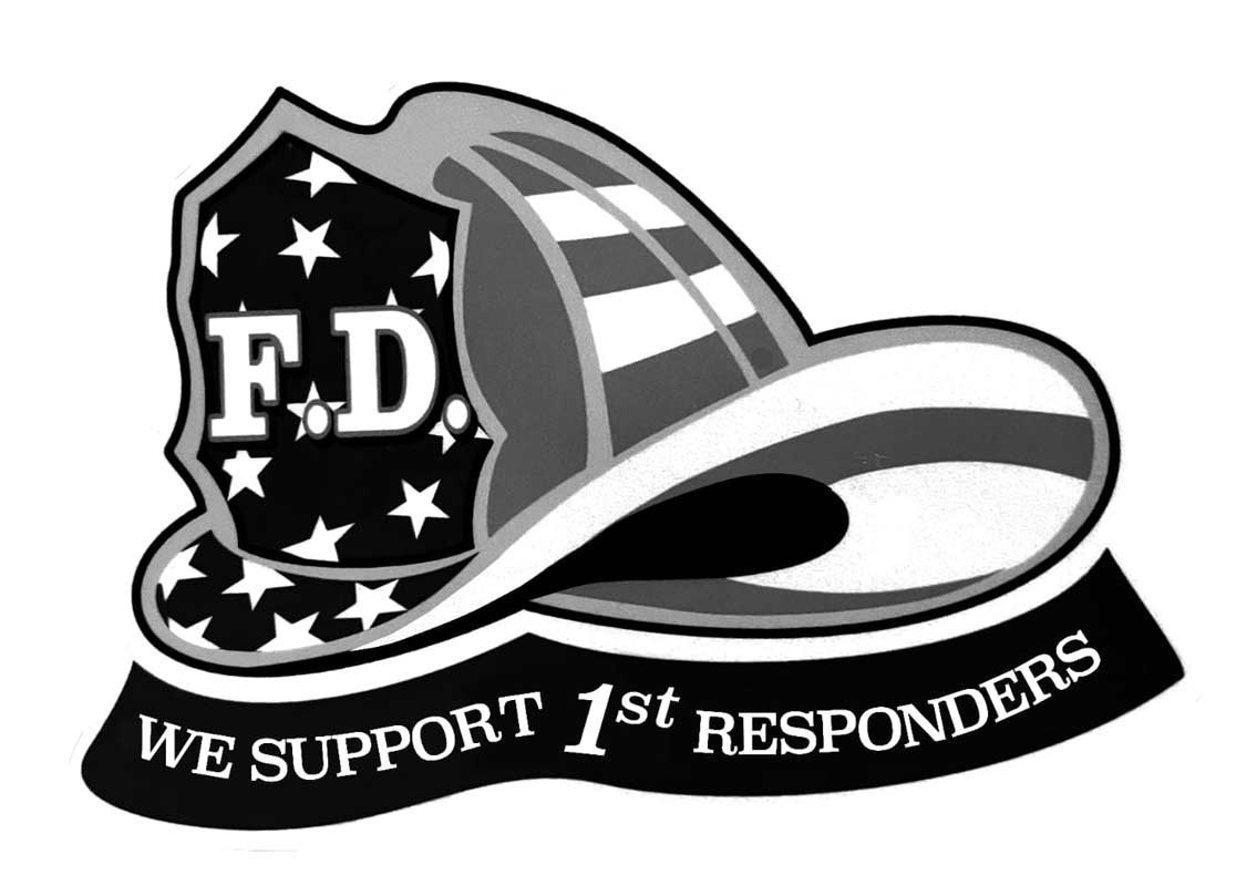 Fire Department Decal – We Support 1st (First) Responders