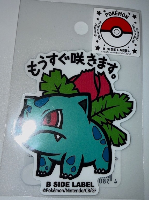 NEW Pokemon Japanese Exclusive B Side Label Stickers Small & Large – US Seller