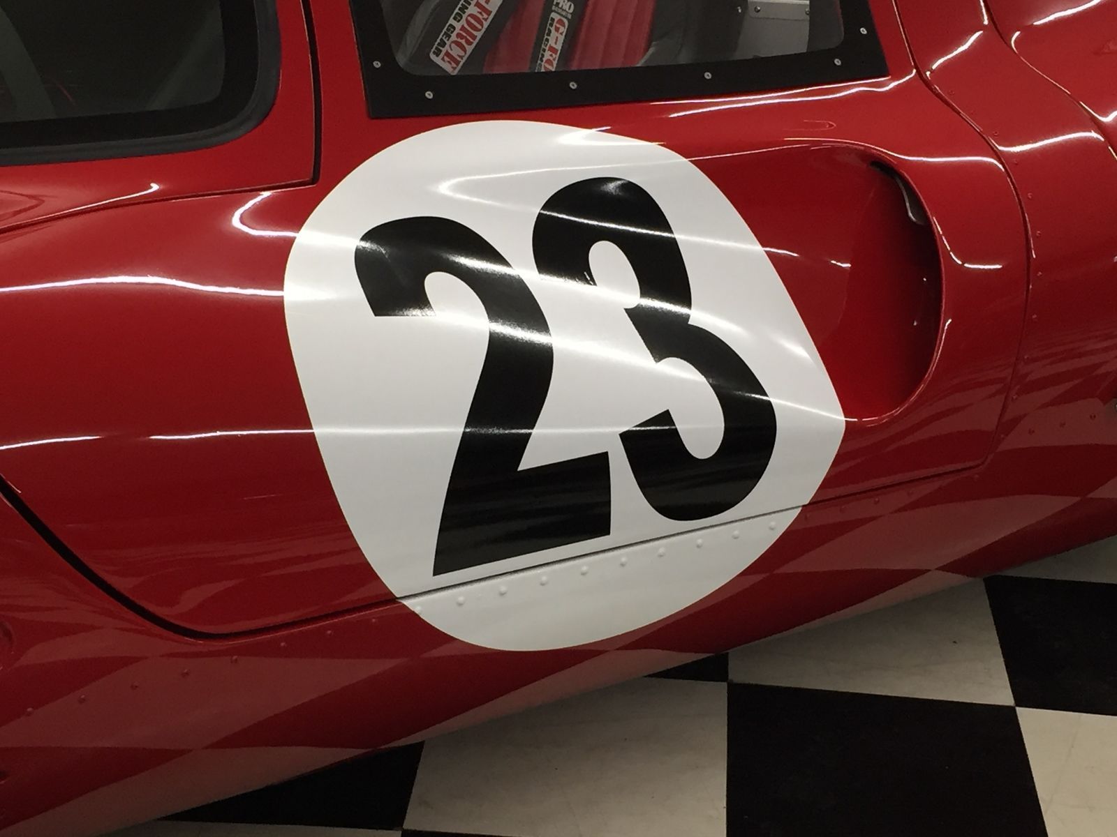 Meatball Race Car Numbers Vinyl Decals (2x) Vintage Look – Select Size & Color