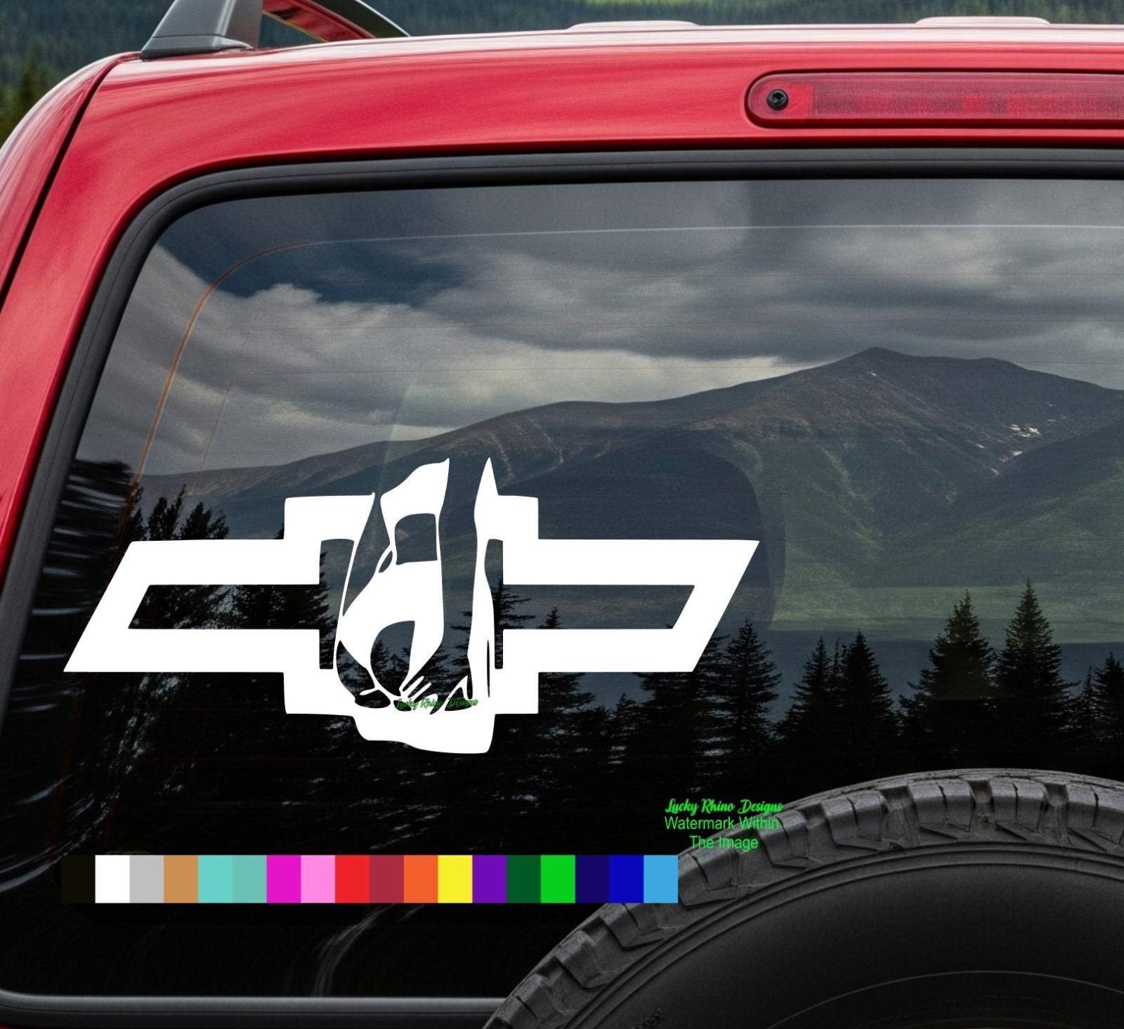 Sexy Woman Vinyl Decal Car Window Bumper Sticker Fits Chevy Chevrolet Truck