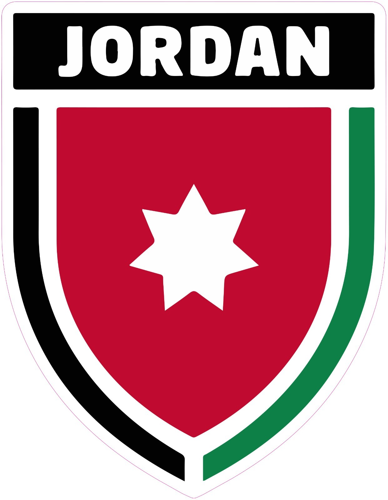 Jordan National Soccer Team Vinyl Decal Sticker Car Truck Bumper Laptop Mug