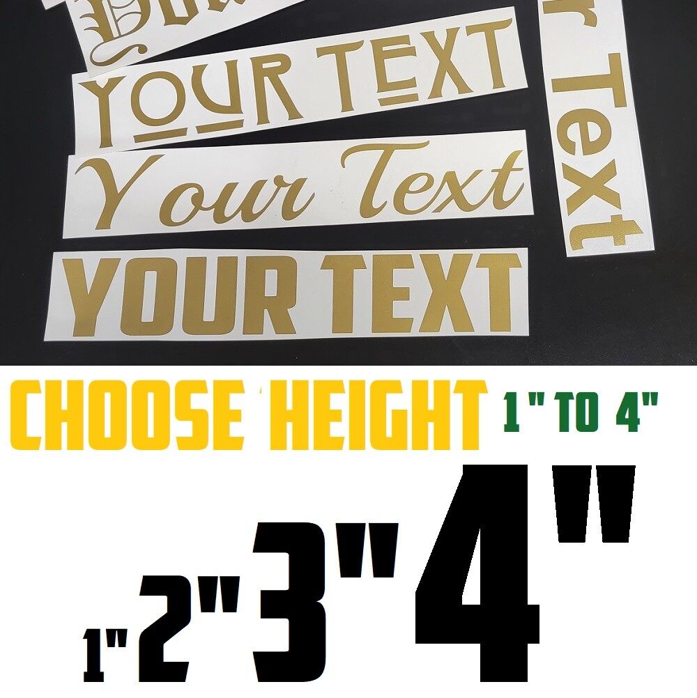 SET OF Custom Personalized Vinyl Lettering Name Decal Sticker Mailbox Numbers