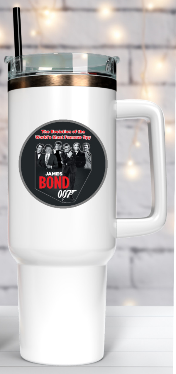 James Bond (Evolution) – 4" Handmade Vinyl Decal Sticker Vehicle Laptop Cooler