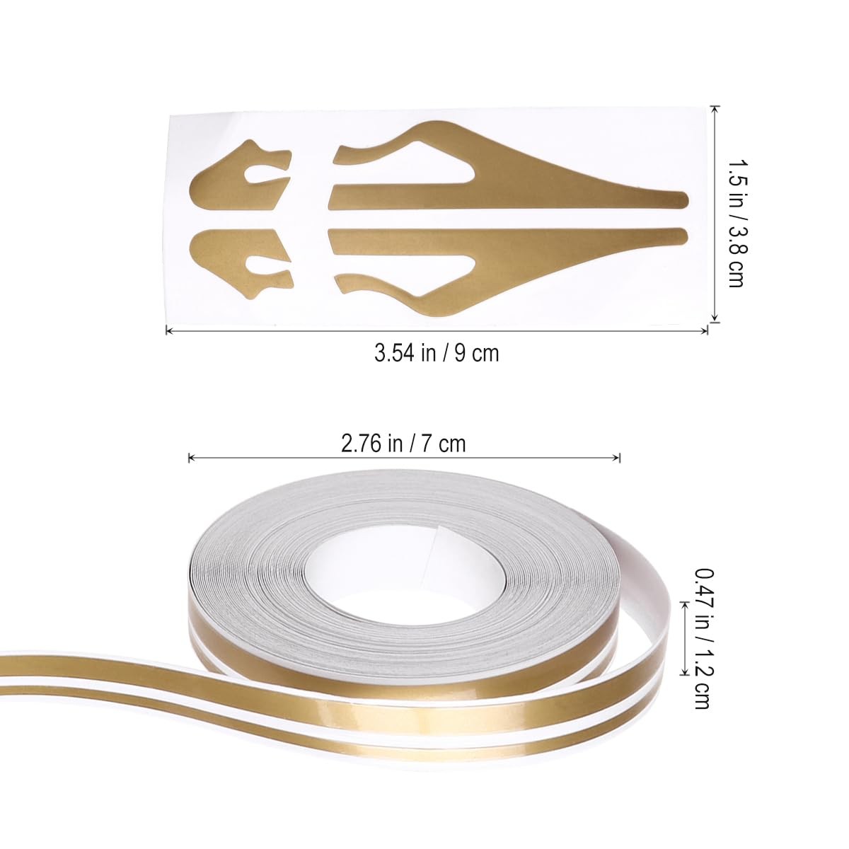 Side Stripes Auto Pinstripe Tape Decal Vinyl Striping Pin Stripe Double Line Tap