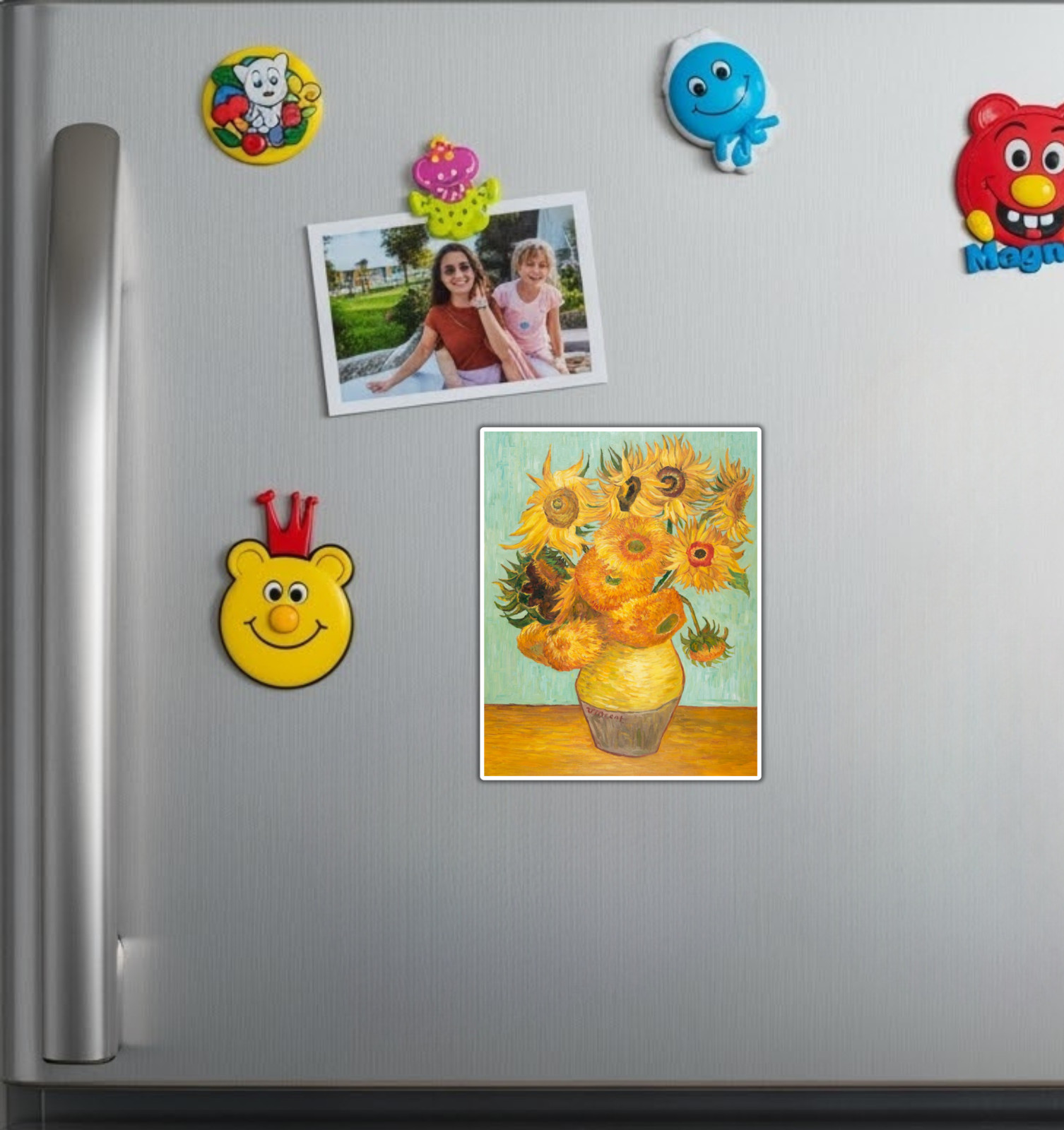 Sunflowers by Vincent Van Gogh Fridge Magnet or Laptop Sticker
