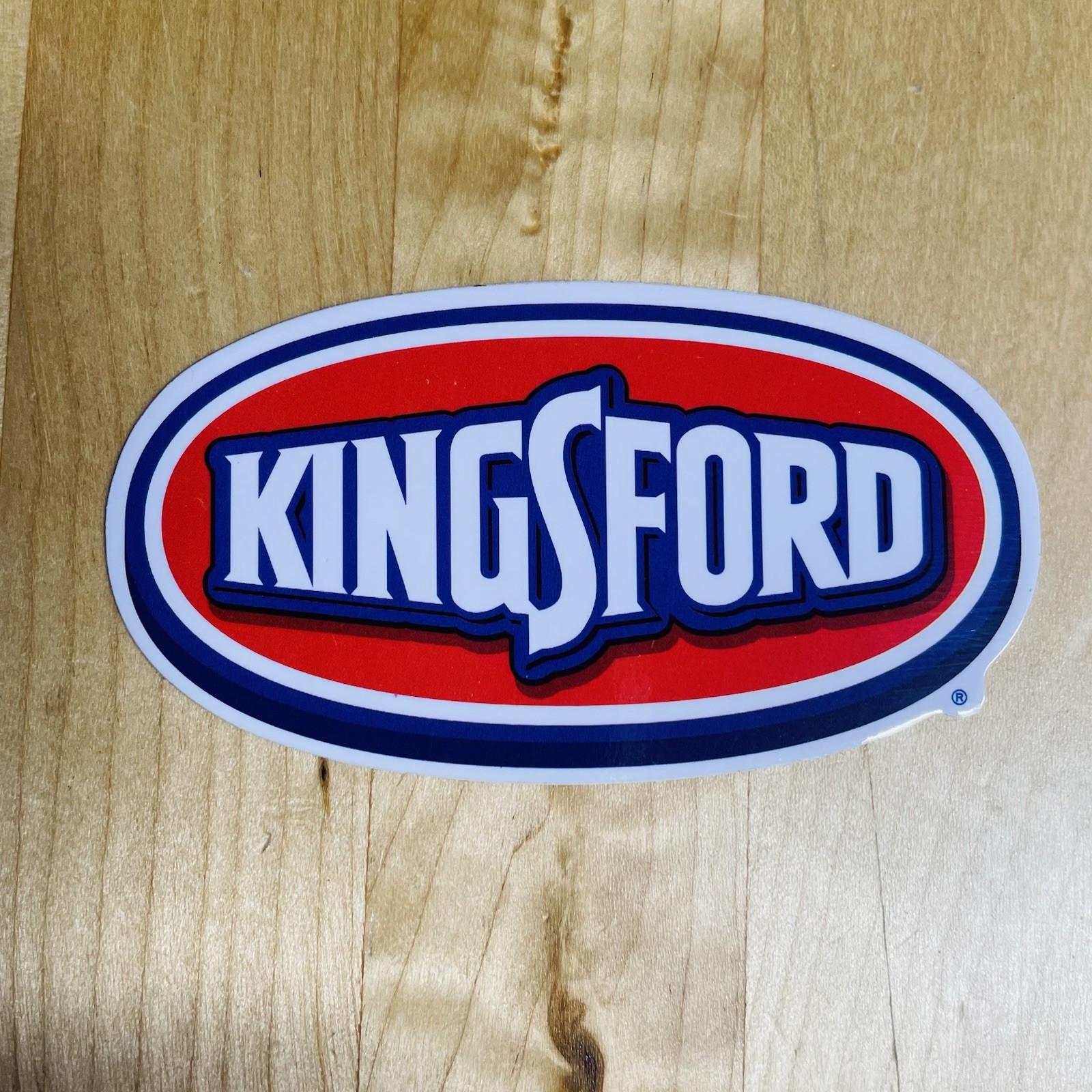 Kingsford Charcoal Grilling Barbecue 3.25" Glossy Grill Red Logo Sticker Decal