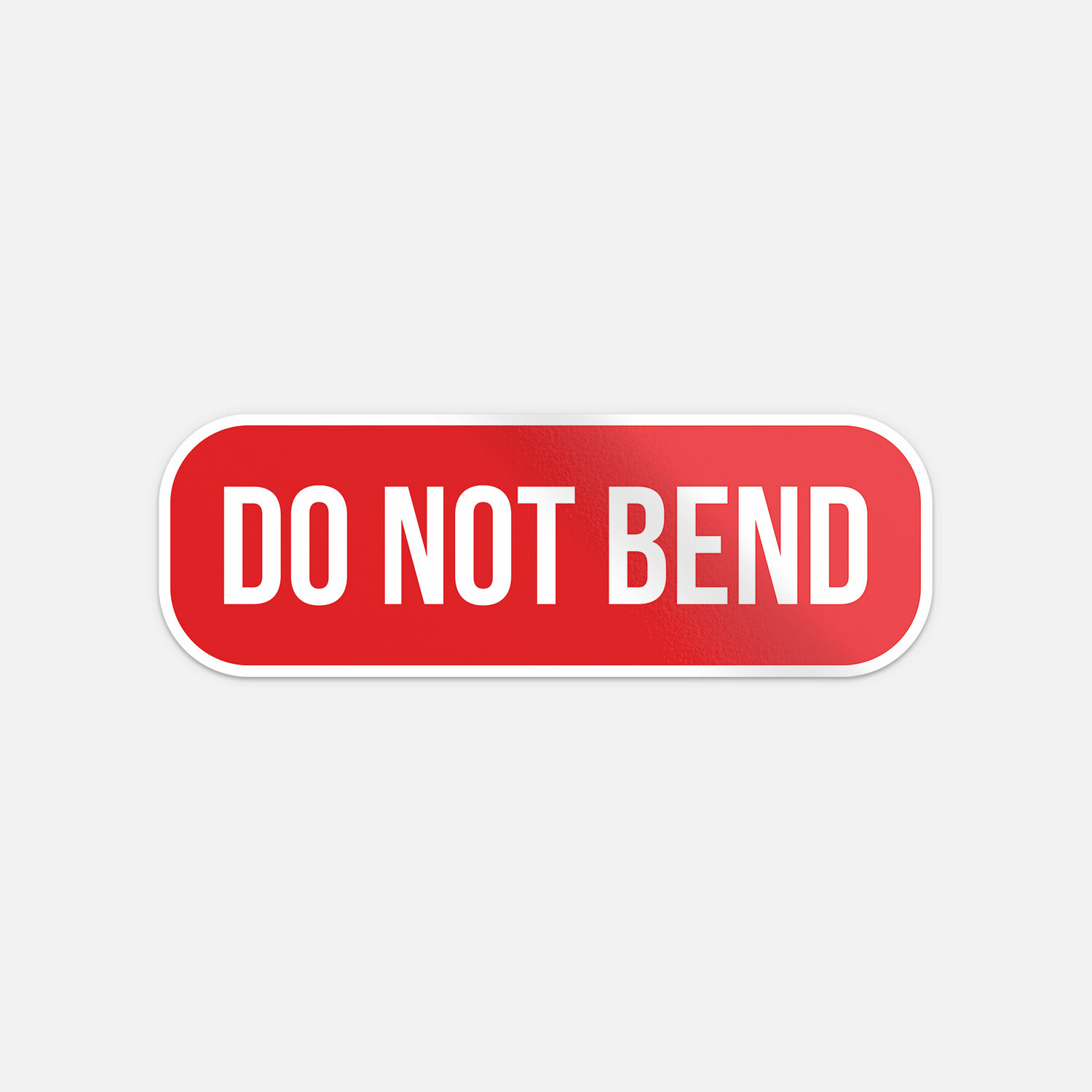 Do Not Bend Car Bumper Vinyl Sticker Decal