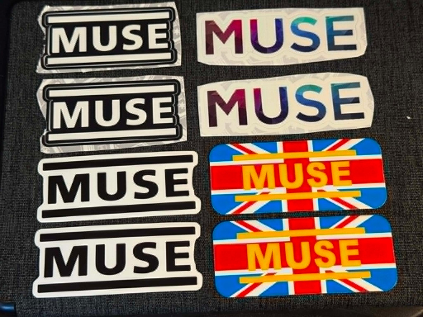 Lot of 8 MUSE 1" to 3 1/2" Band Logo STICKERS Fast! FREE SHIP!