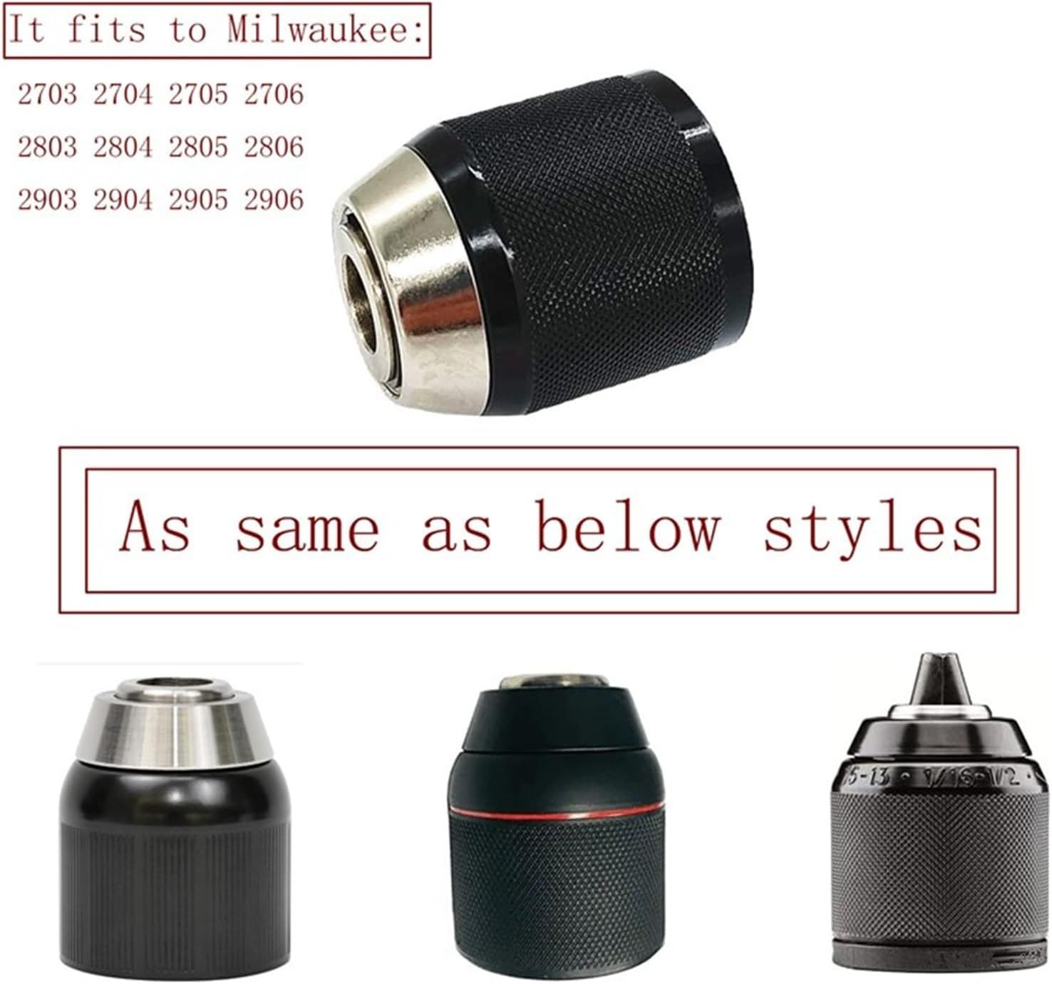 42-66-1006 42-66-2706 Replacement Chuck for Milwaukee M18 42-66-2707 2704-20 270