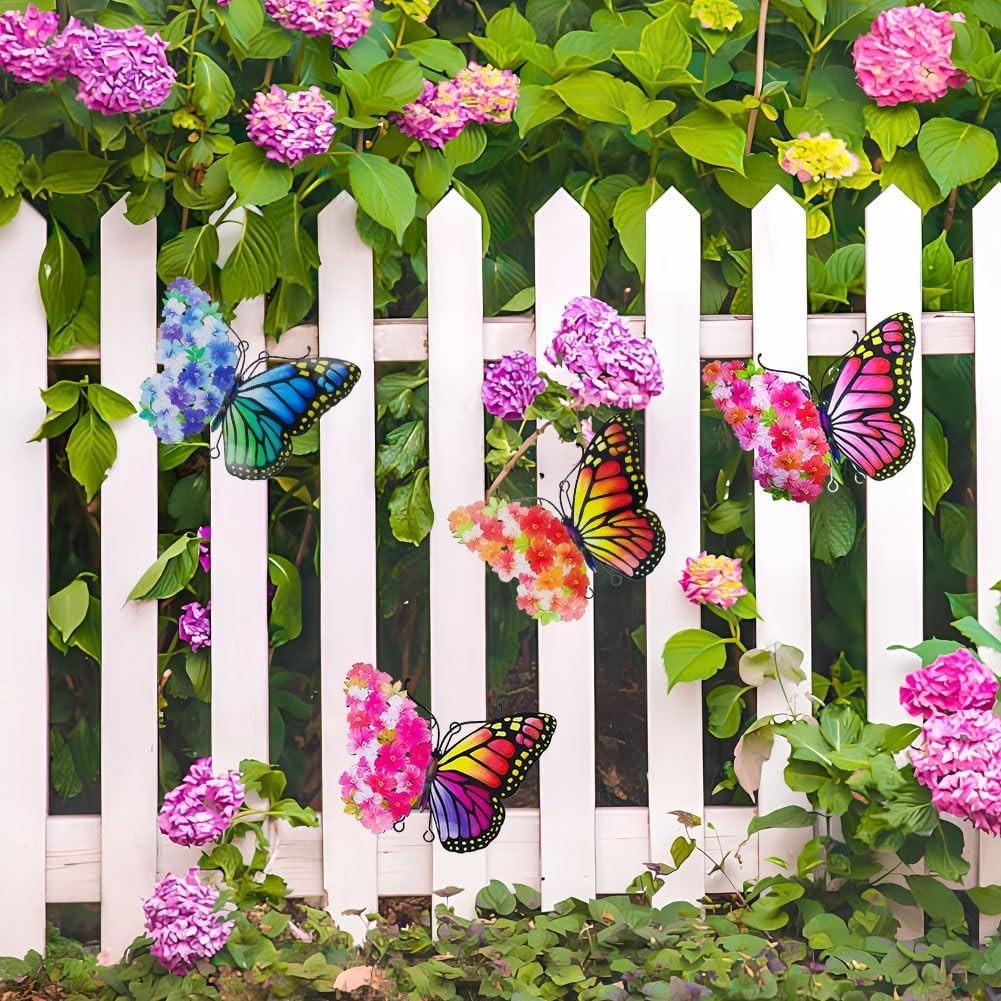 Stylish 4-Pack Butterfly Metal Wall Panels – Perfect for Outdoor Living Spaces