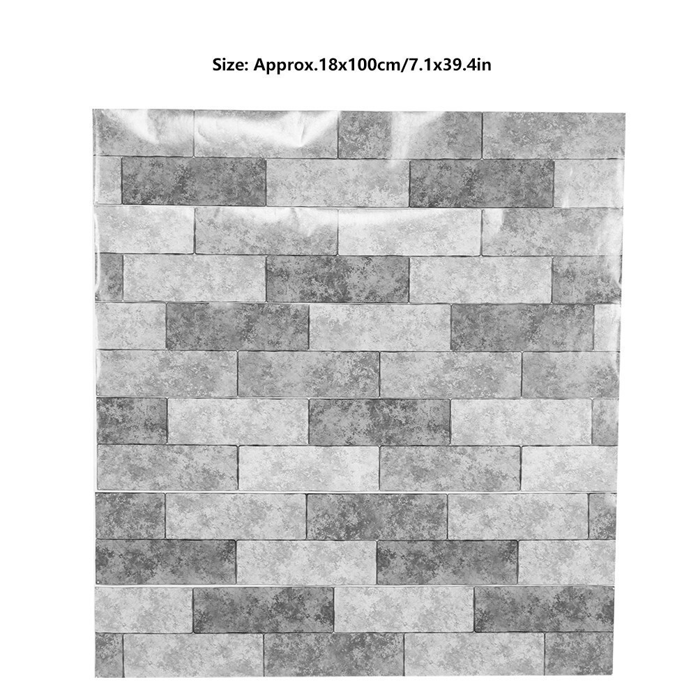 Simulation Brick Grain Pattern Stair Sticker Self-Adhesive Wall Decal Floor