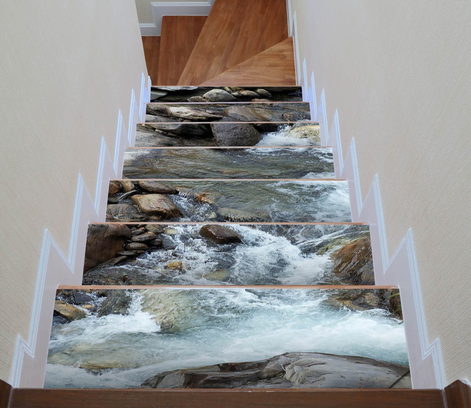 3D Simple Creek U841 Stair Risers Decoration Photo Mural Decal Wallpaper Romy