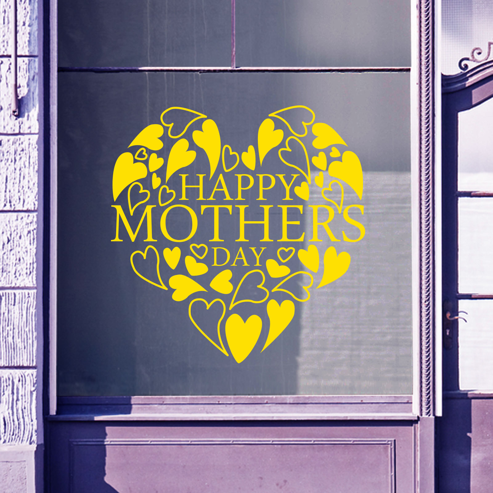 Happy Mothers Day Wall & Window Stickers Mother Decals Shop Window Display A336