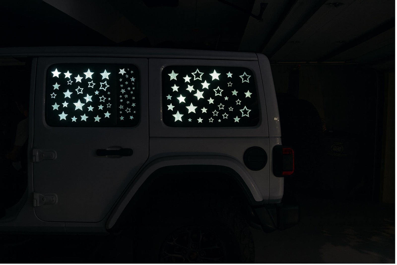 Reflective Stars Decal Set 1”–5” Mixed Size Custom Vinyl Stickers Jeep SUV Cars