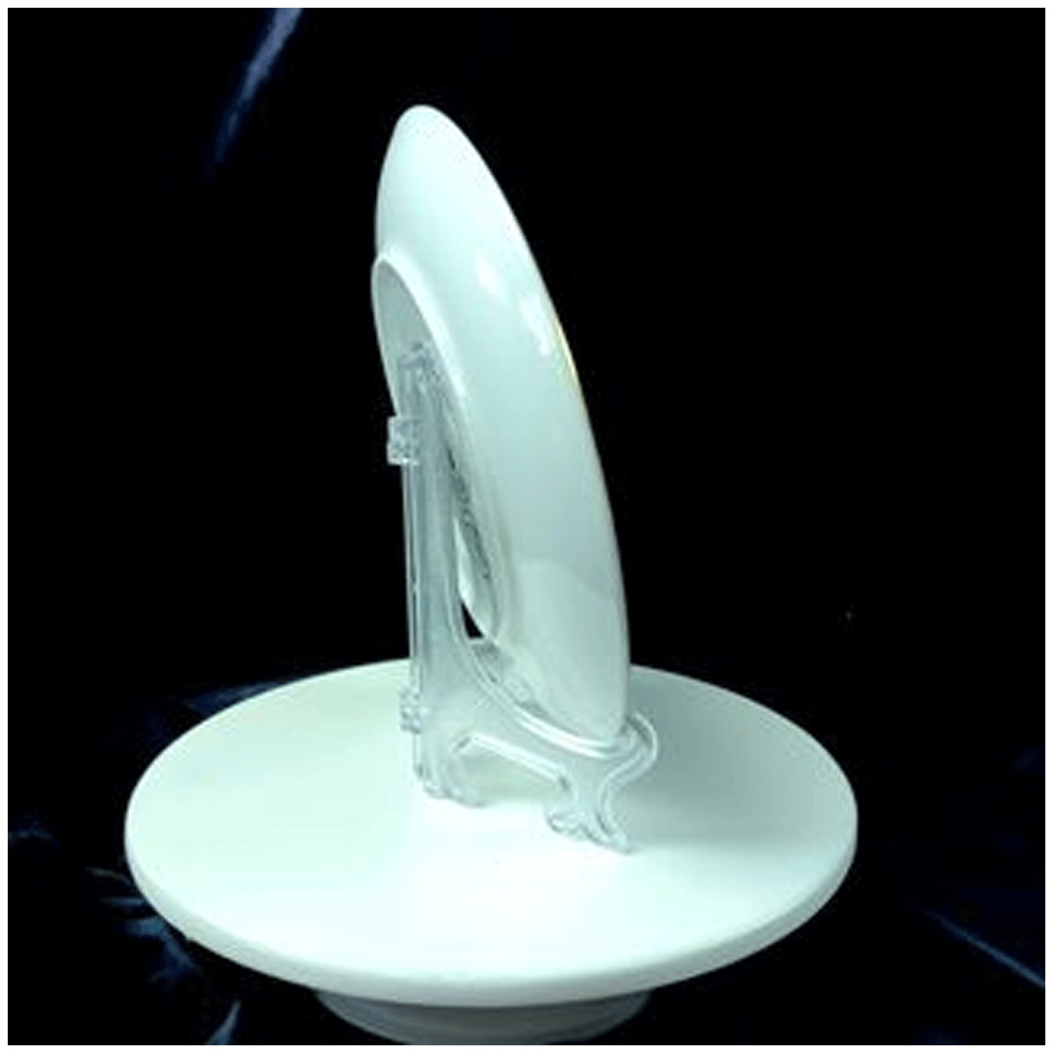 P14 Christ with Plate White plate w/easel Mormon One Moment In Time LDS CTR