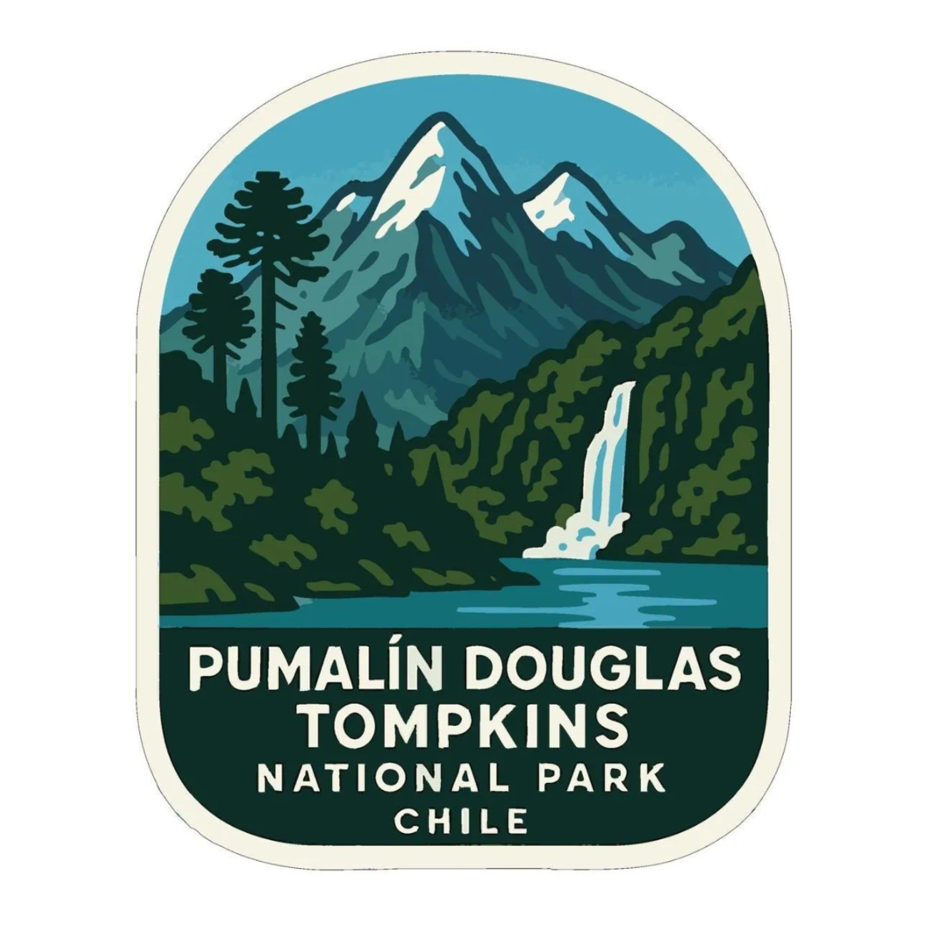 Pumalín Douglas Tompkins Chile Iron On Heat Transfer Vinyl HTV National Park
