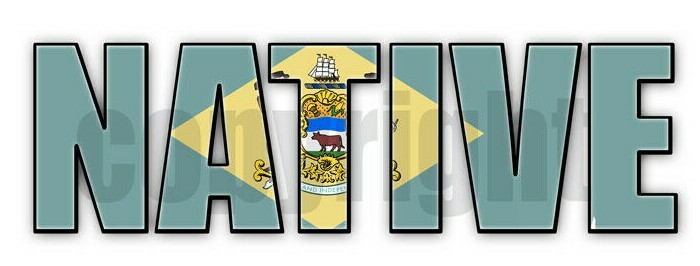 Delaware Native Flag Stickers Flag Decals Stickers