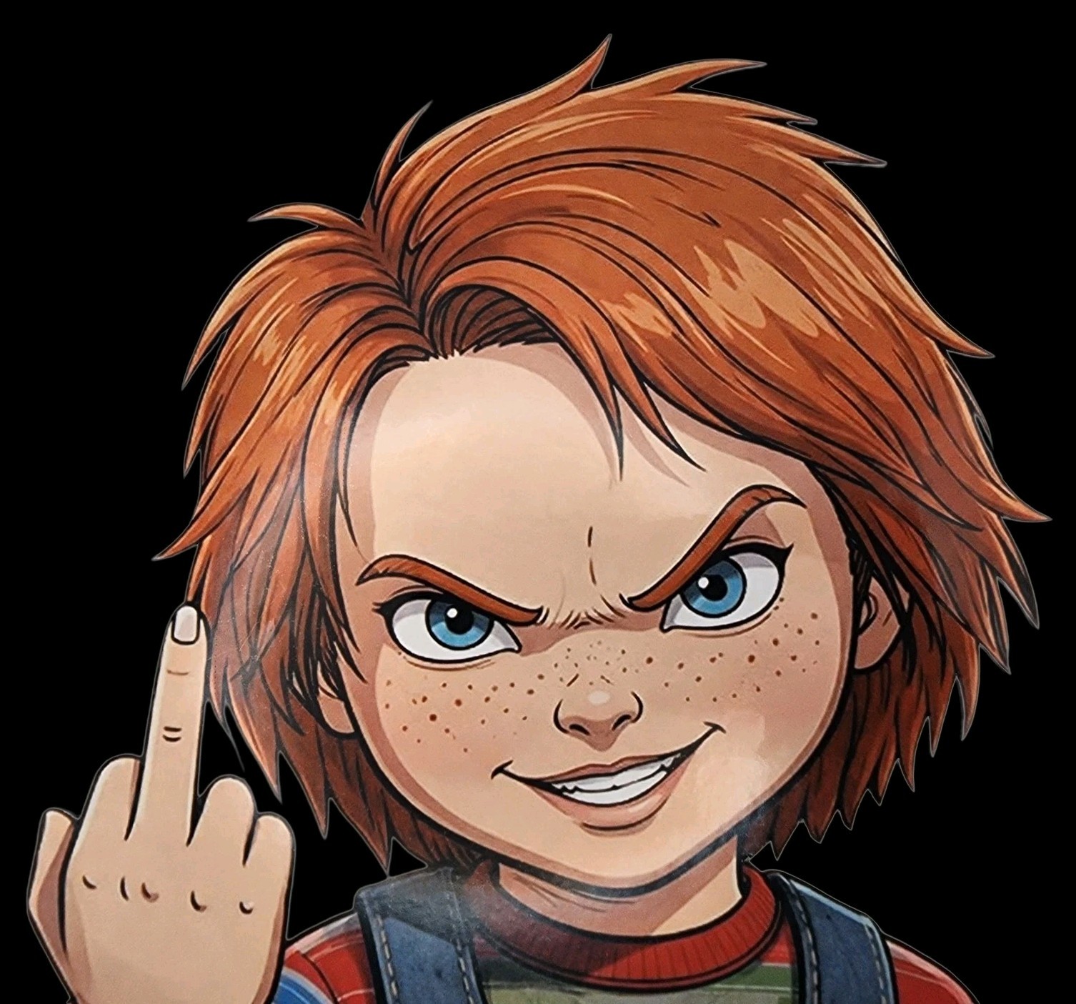 Bride Of Chucky Charles Lee Ray Inspired Waterproof Car Decal Vinyl Sticker