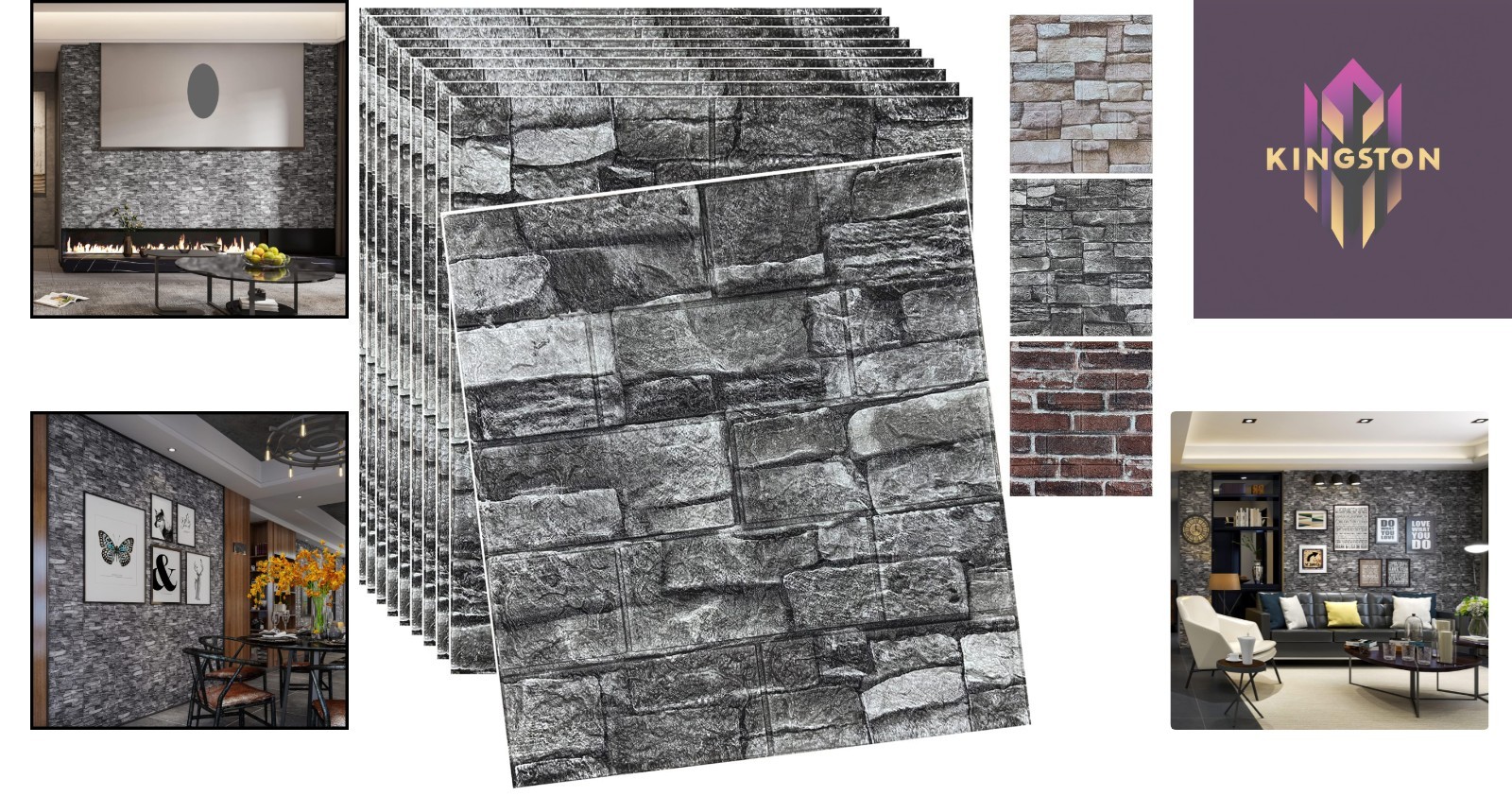 Versatile 20PCS Black 3D Wall Panels – Easy Stick & Stylish Decor Solution