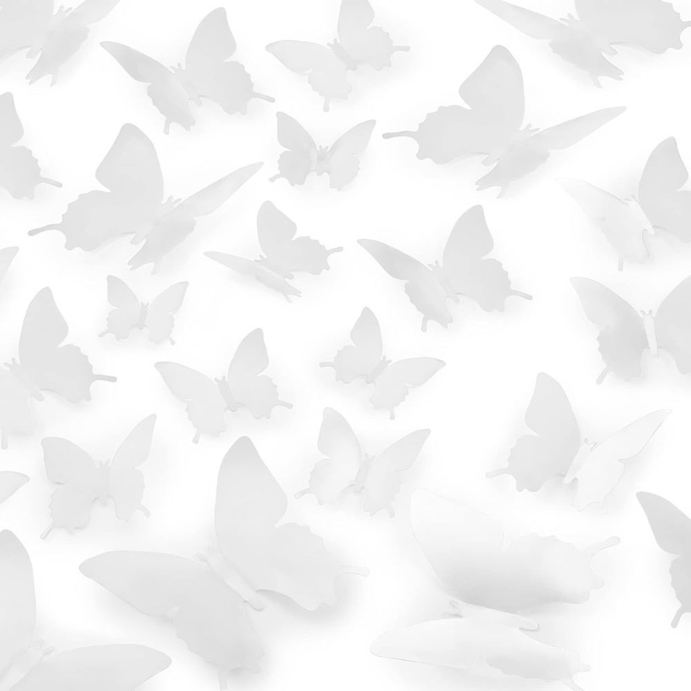 3D Butterfly Wall Decor 24/48pcs – DIY Removable Room, Party & Wedding