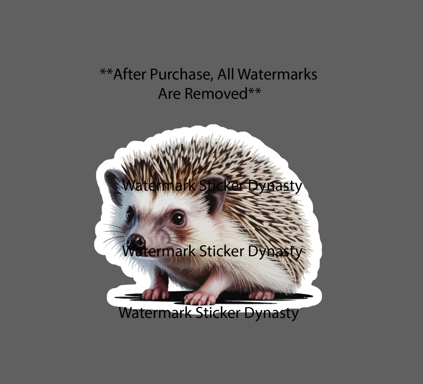 Hedgehog Sticker Waterproof Decal Animal Pet Wildlife Nature Family Gift NEW