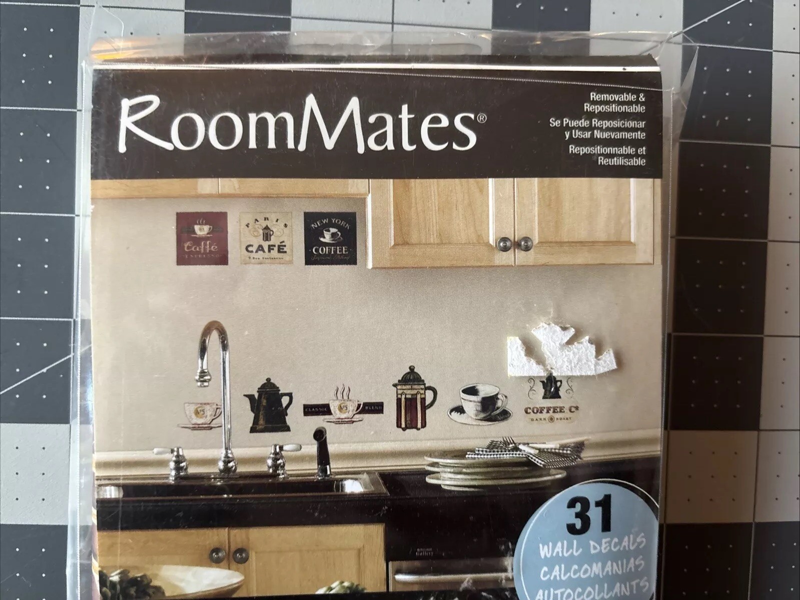 COFFEE HOUSE wall stickers 31 decals pots cups signs kitchen room decor