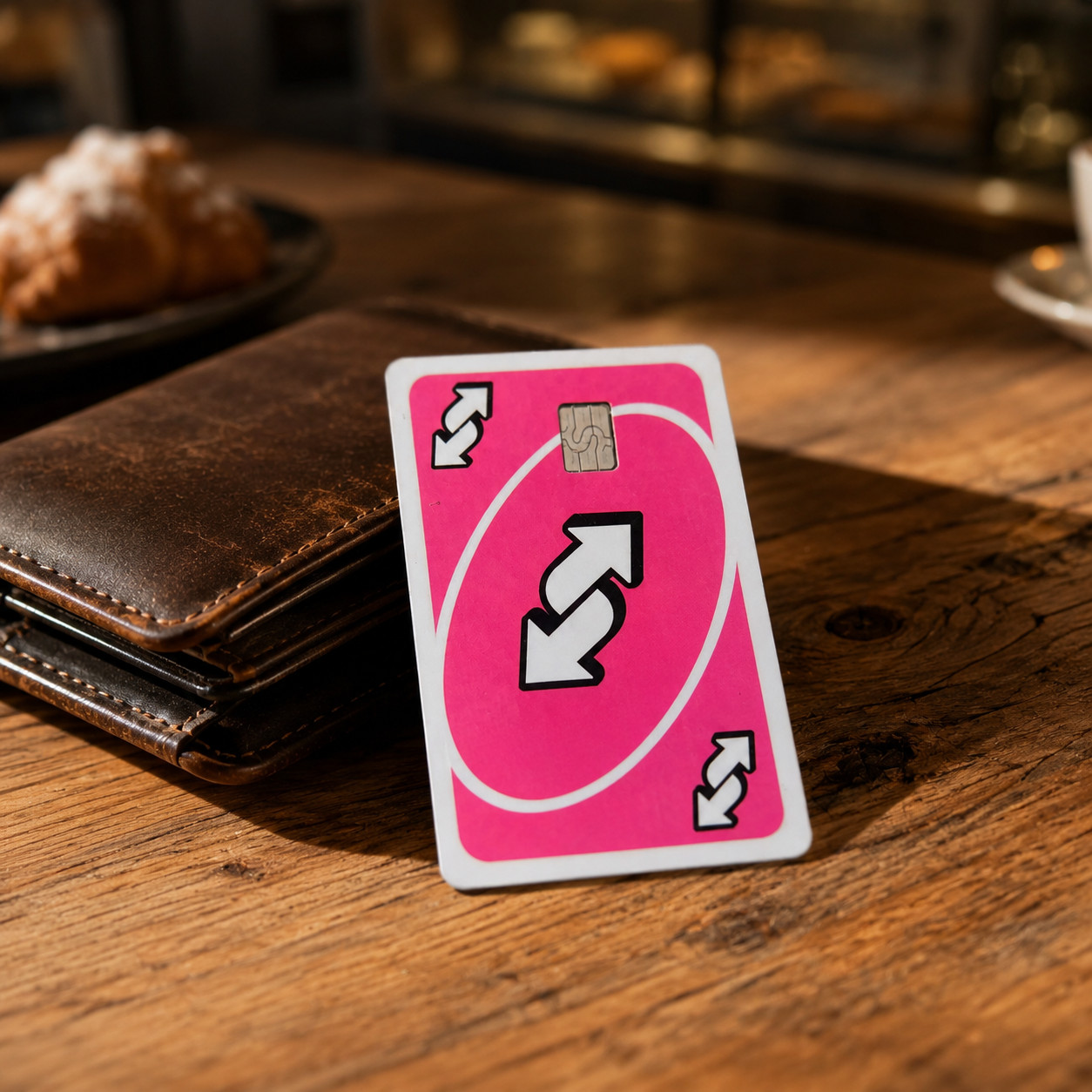 Uno Reverse Credit Debit Card Skin Cover Sticker Chip Funny Decal – 3 Pack