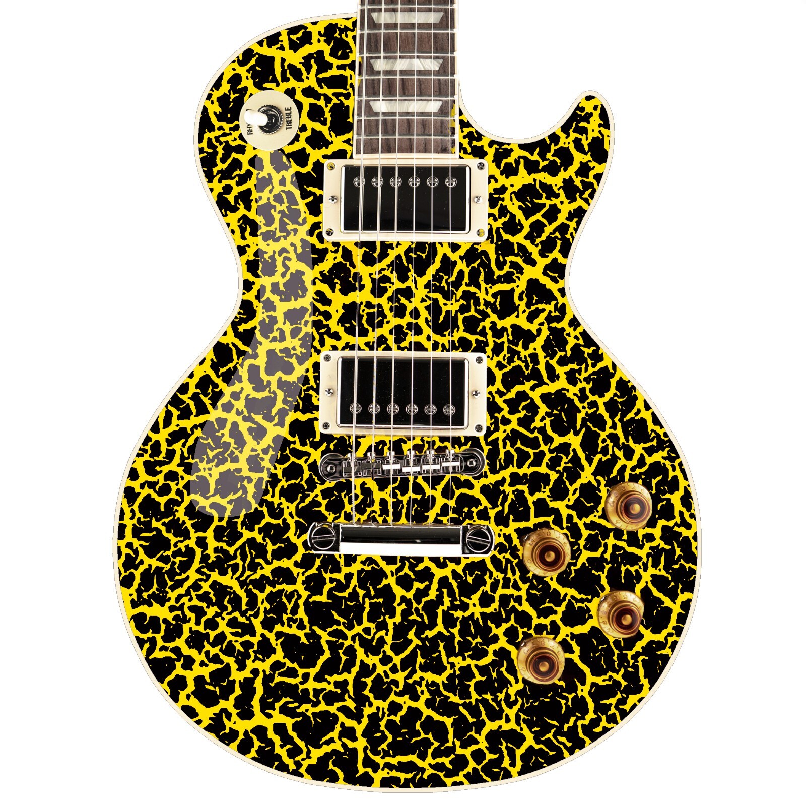 80's Metal Crackle Paint Selection Guitar/Bass Skin Wrap Sticker Skins 9 choices