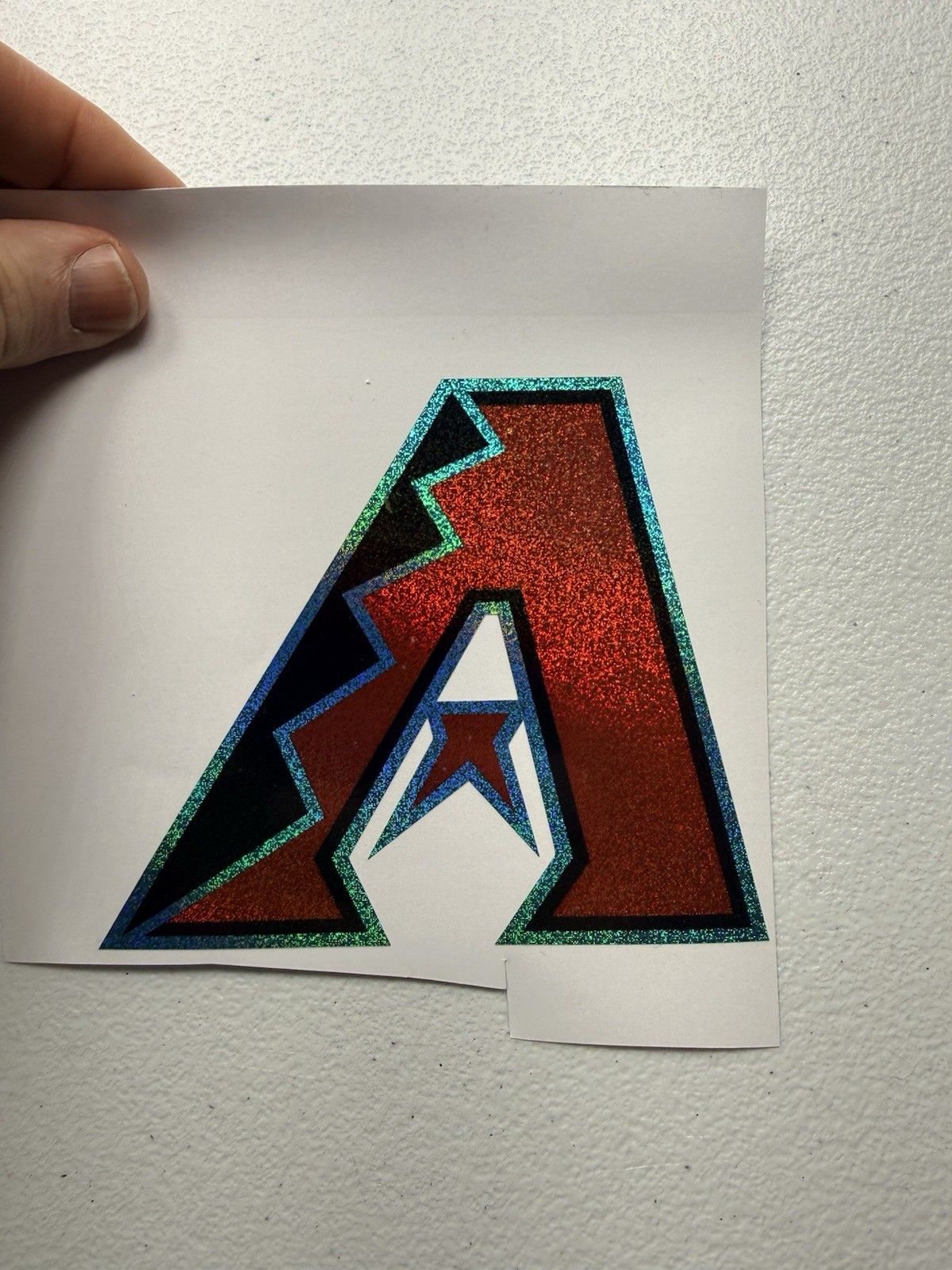 Arizona Diamondbacks Holographic Tiny Sparkle Vinyl Decal