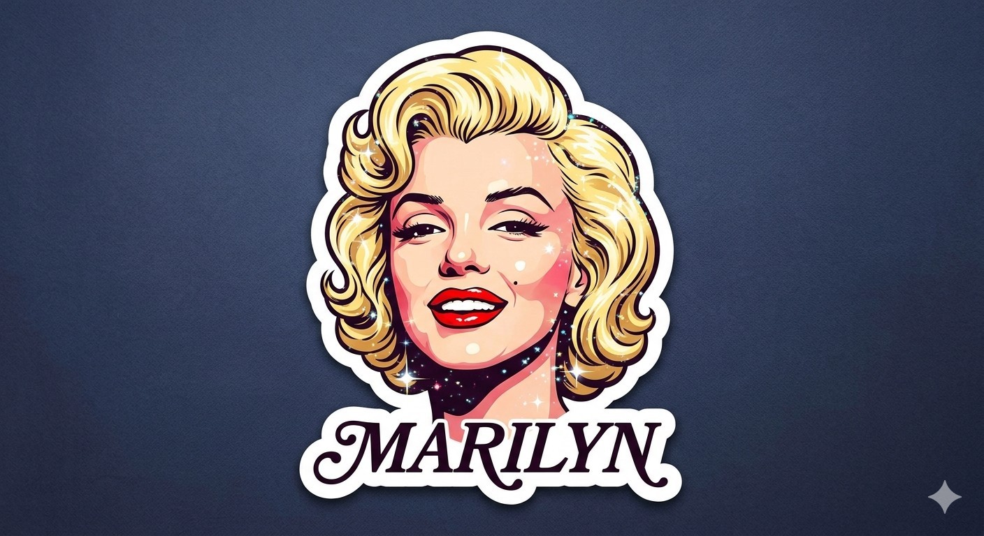 Marilyn Monroe Sticker Decal Phone Laptop