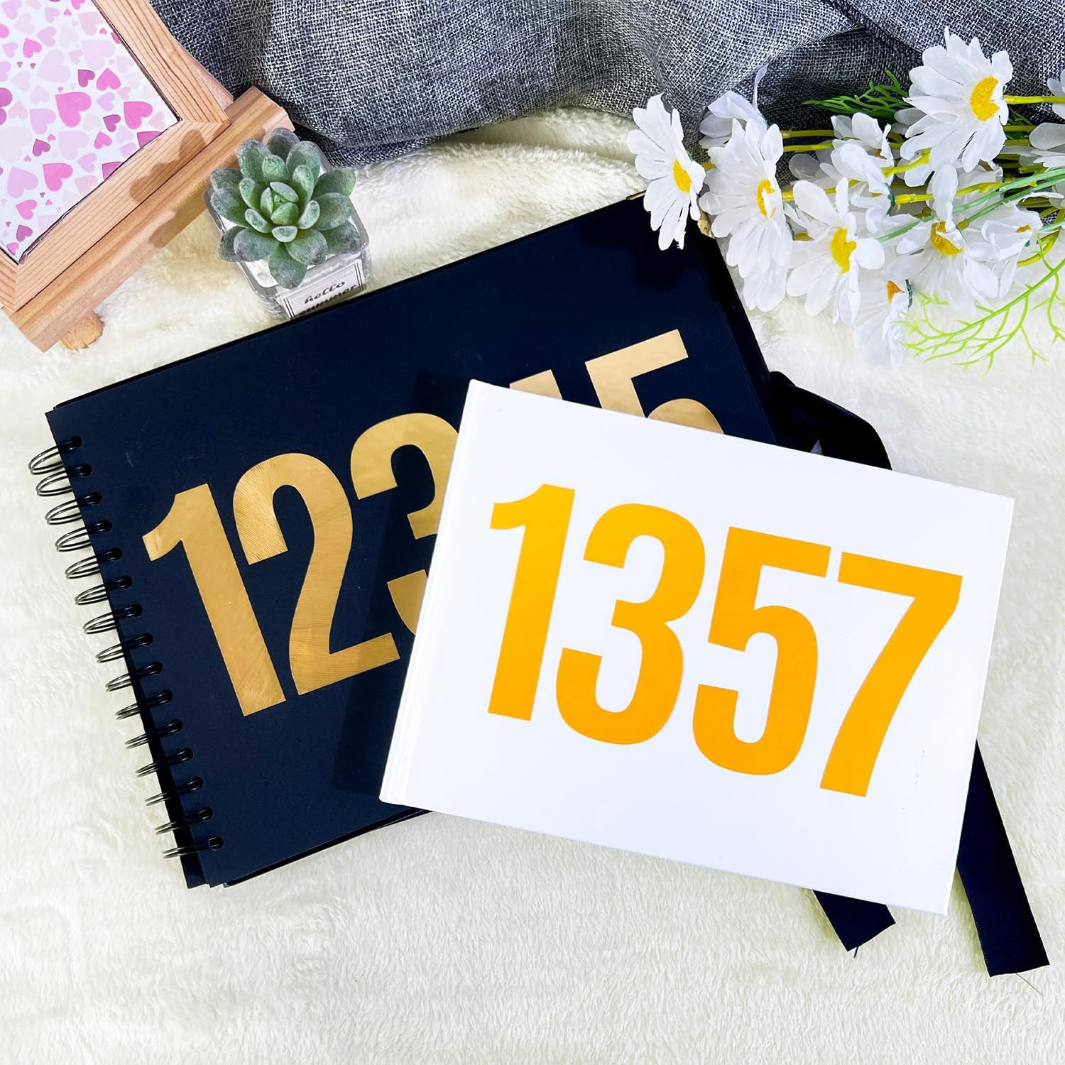 50PCS Number Stickers 5 Sheets 4 Inch Large Vinyl Self-Adhesive Numbers for Mail