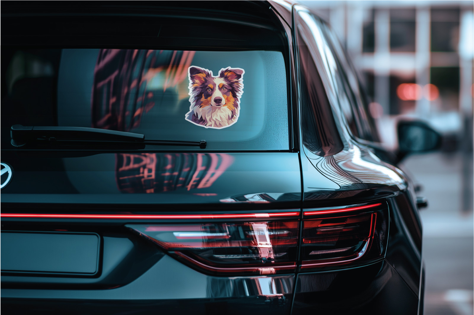Laminated decal/sticker–UV/Water resistant for in/outdoor use – Dog