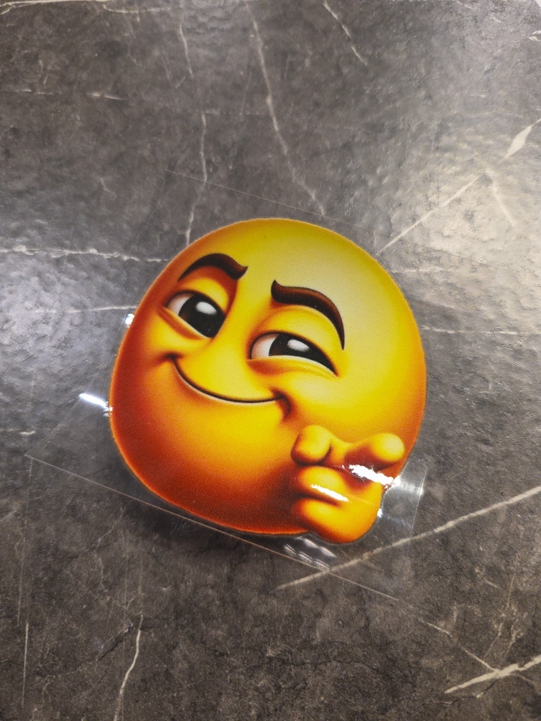 You're Awesome Smiley Face Emoji UVDTF Raised Decal STICKER Waterproof Color