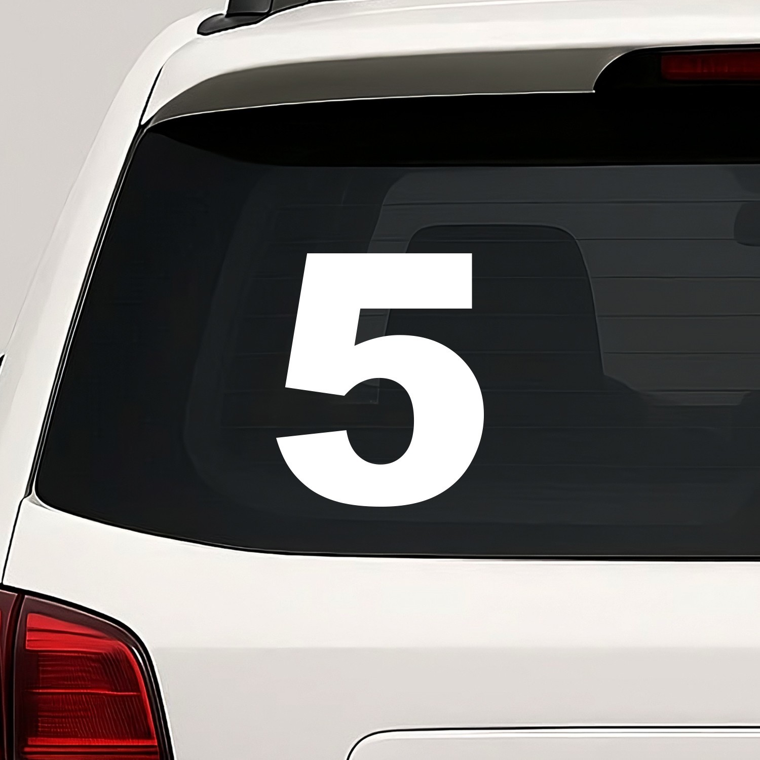 Number Five 5 Vinyl Die Cut Decal Sticker – Bold