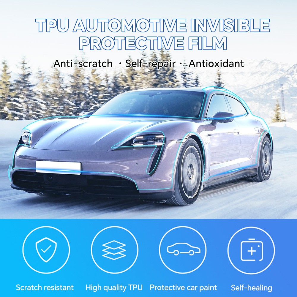 Full Car For Porsche Taycan 2020-2023 Precut Paint Protection Film Clear PPF TPU
