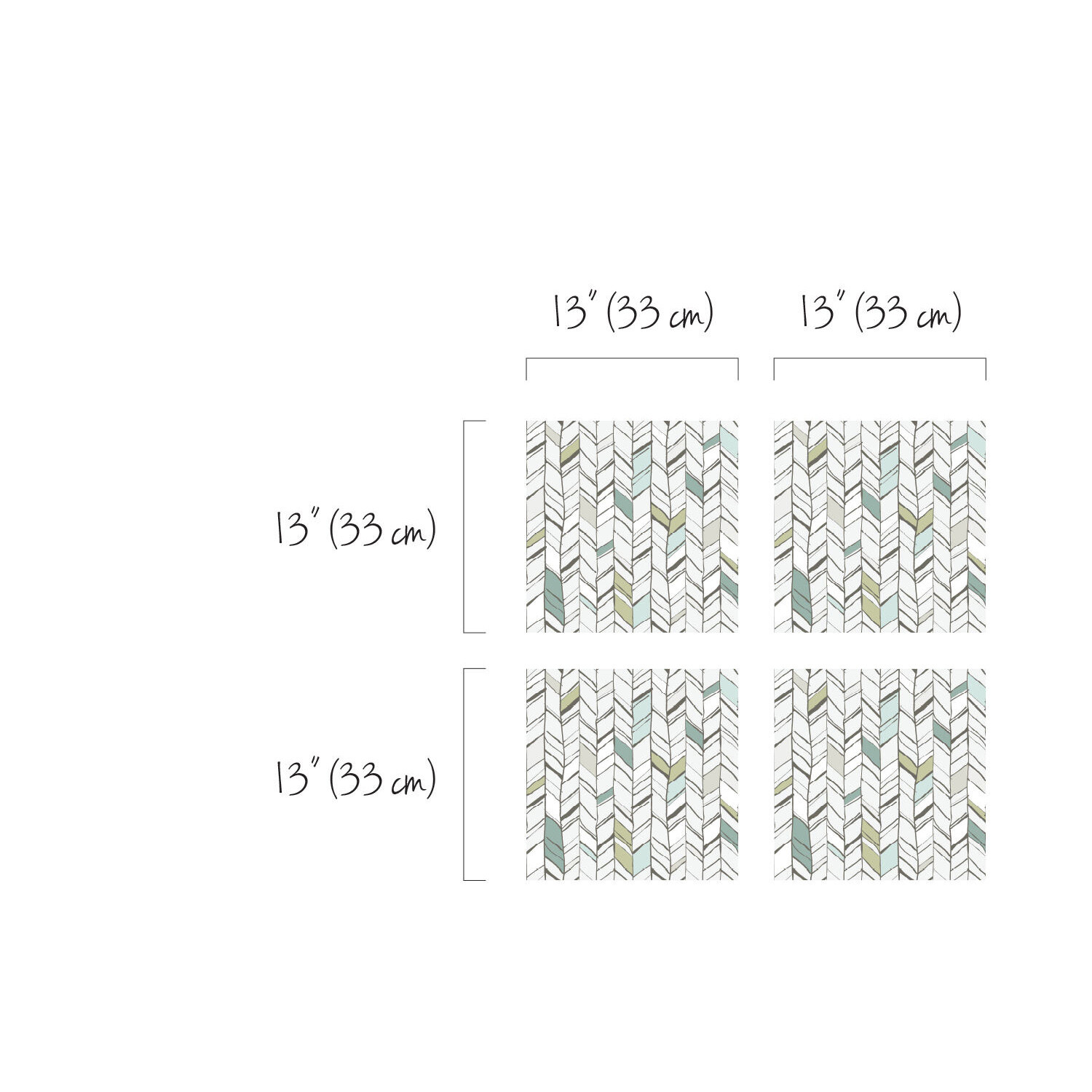 Decals for IKEA Kallax Expedit Herringbone Pattern Sticker Hack Removable