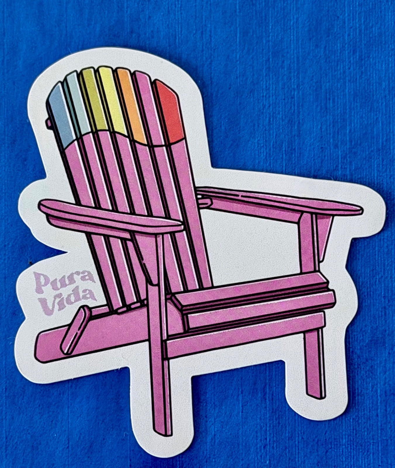 Pura Vida Sticker Beach Chair Lounge Chair with Logo NEW out of pack