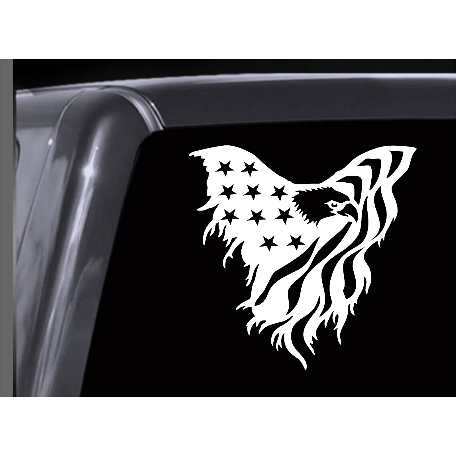 AMERICAN EAGLE FLAG Patriotic vinyl decal Vinyl Window Decal Sticker Car Truck