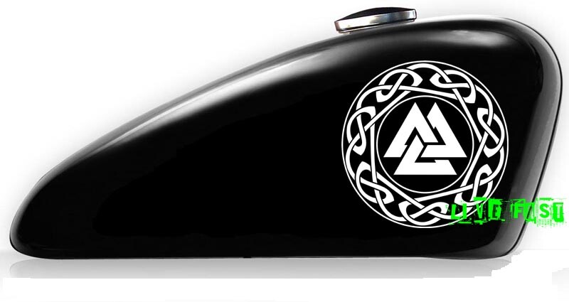 VALKNUT RUNE SYMBOL DECAL VINYL STICKER asatru viking odin thor norse runes