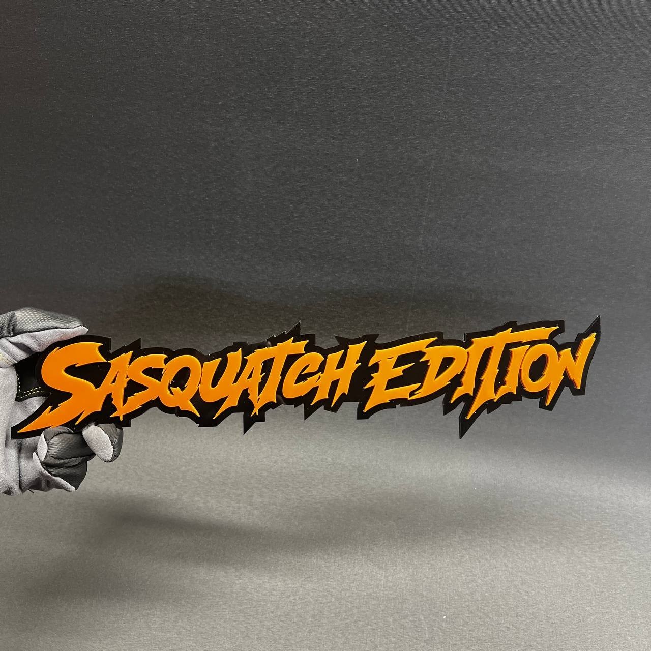1X SASQUATCH EDITION Custom 3D Text Car Badge Fender Emblem Tailgate Toolbox