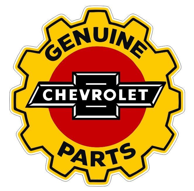 Chevrolet Parts Gas Station Sticker Decal R8469