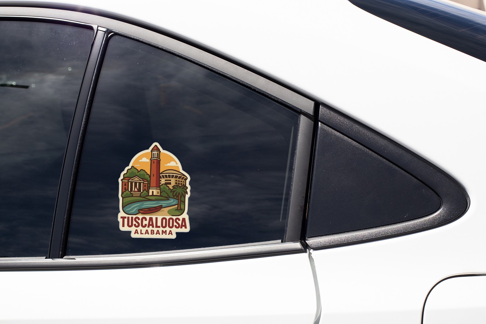 Tuscaloosa Alabama Sticker Decal Vinyl Die-Cut City Skyline Landmark Design