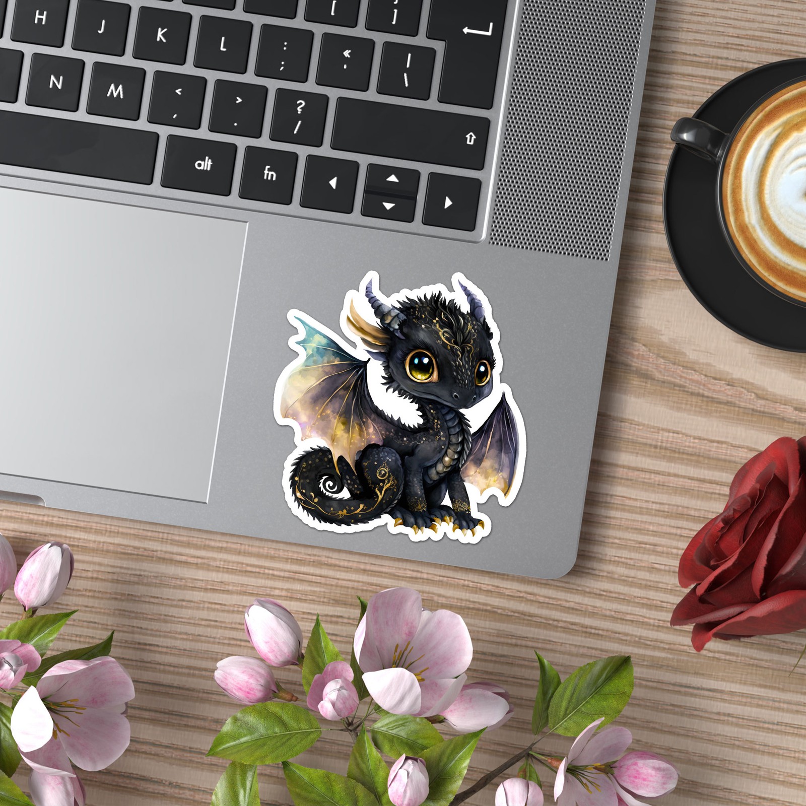 Cute Baby Dragon – Vinyl Decal Sticker – Car Window Laptop – ebn8723
