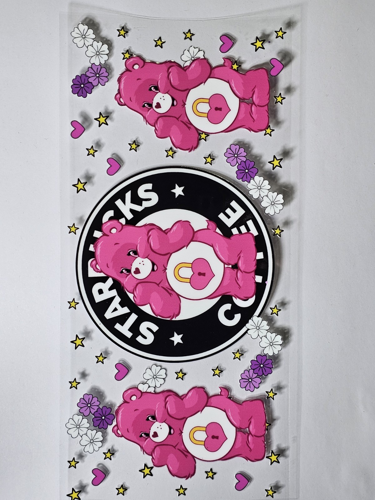 Care Bears UV DTF Transfer Sticker Wrap Tumbler UVDTF BUY 10+ GET COMBINED SHIP