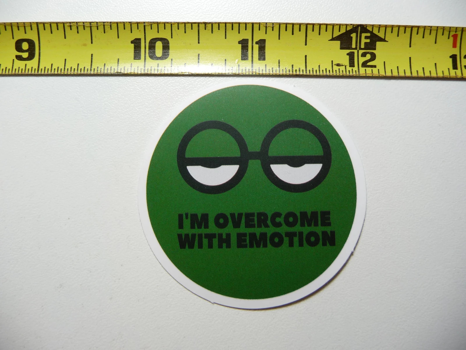 SARCASTIC SMALL STICKER DECAL I'M OVERCOME WITH EMOTION FUNNY ATTITUDE