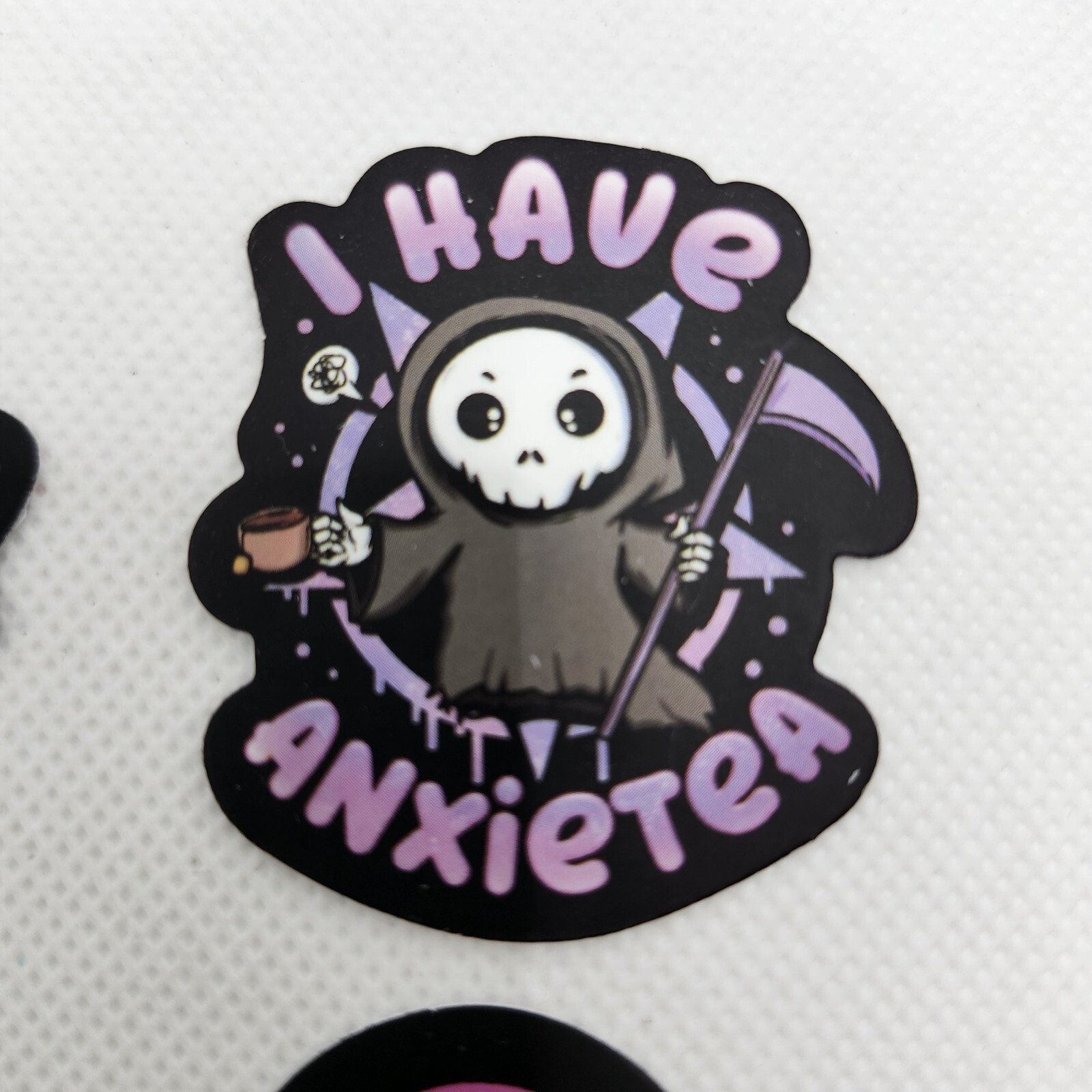 Lot Of 9 Morbid Goth Creepy Cute Dark Pastel Vinyl Waterproof Stickers Skulls