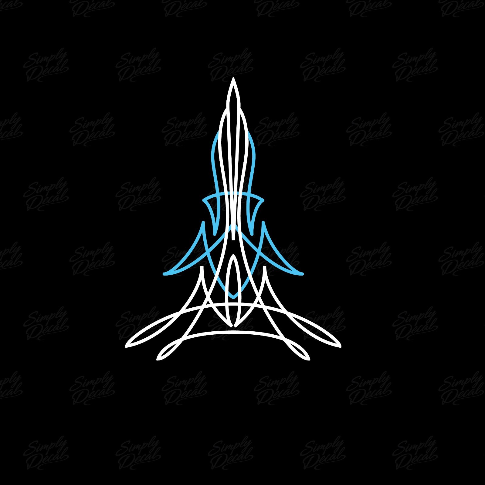 Hot Rod Pinstripe Decal – Vinyl Pinstripe Scrolls for Car Truck and Motorcycle